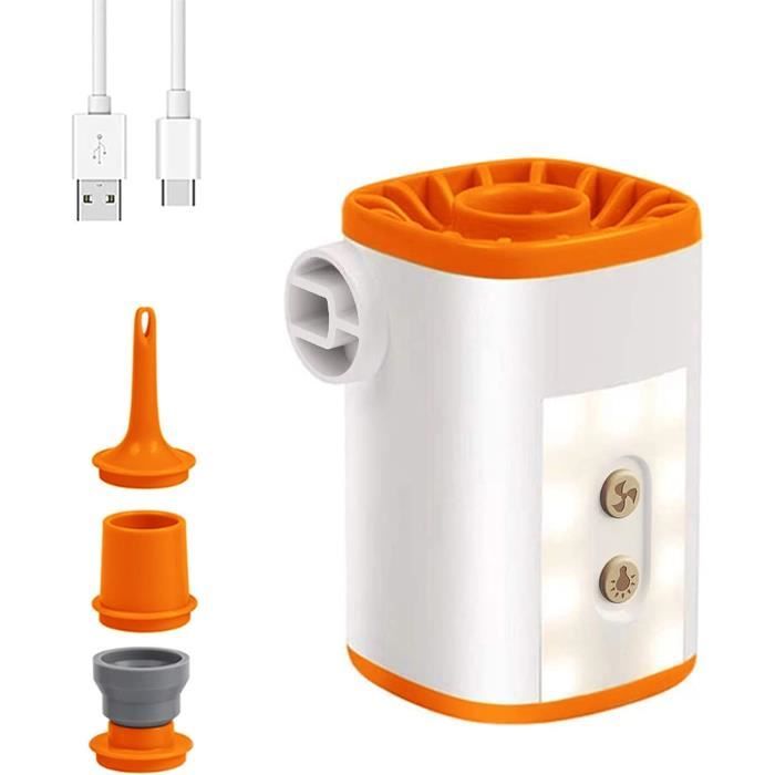 Origem Pompe à Air Électrique Mini 5.2 KPa - Gonfleur Dégonfleur Rechargeable 3200mAh Avec Lampe 600lm
