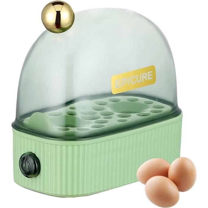 Cuiseur à œufs Nostalgia - Minuterie Intégrée - 14 œufs - Poignées Bleues Cool-touch - Neuf