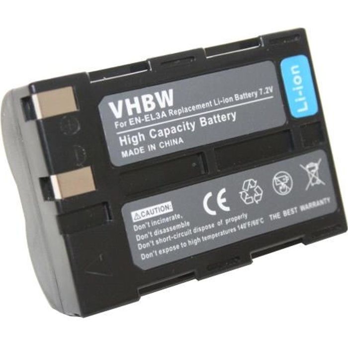 Batteria Compatibile Nikon EN-EL3 | Perfetta Per D50, D70, D100 | Lunga Durata E Affidabile