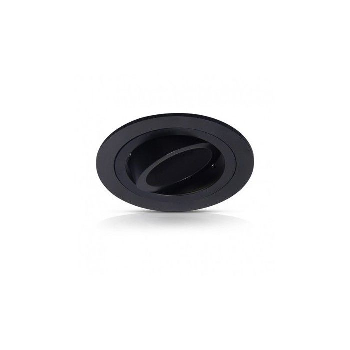 SUPPORT DE SPOT VISION-EL ROND ALUMINIUM NOIR 92 mm