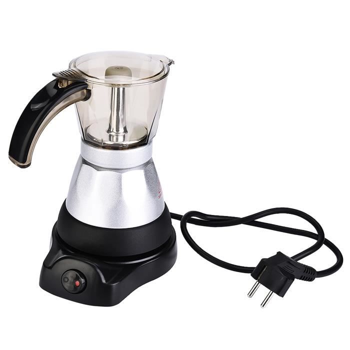 Cafetière Moka électrique 600ml - Acier Inoxydable | Pour Maison Et Camping | Portable