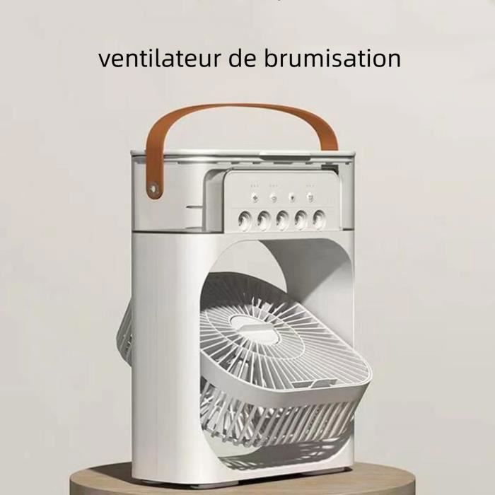Ventilateur de bureau - Vvikizy- Mini ventilateur de brumisation douce - Blanc cassé - 838 g - 21 x 16 x 55 cm - ABS - Vvikizy