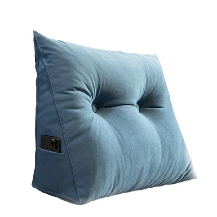 SLIGUY Coussin De Lecture Compensé, Gros Coussin Canapé Triangulaire Support Lombaire Gros