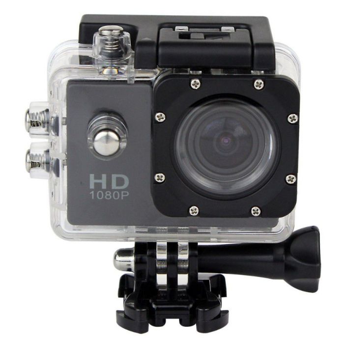 Caméra Sport Étanche 30 Mètres Caméra Waterproof Action Full HD 1080P Noir 64Go YONIS