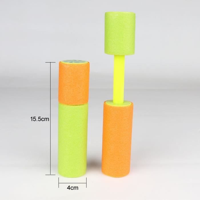 Kit 4 Pistolets à Eau En Mousse Pour Enfants | Portée Jusqu'à 9-10 M | Jouet Piscine, Jardin, Fête | Sécurité Et Durabilité Matériau EVA
