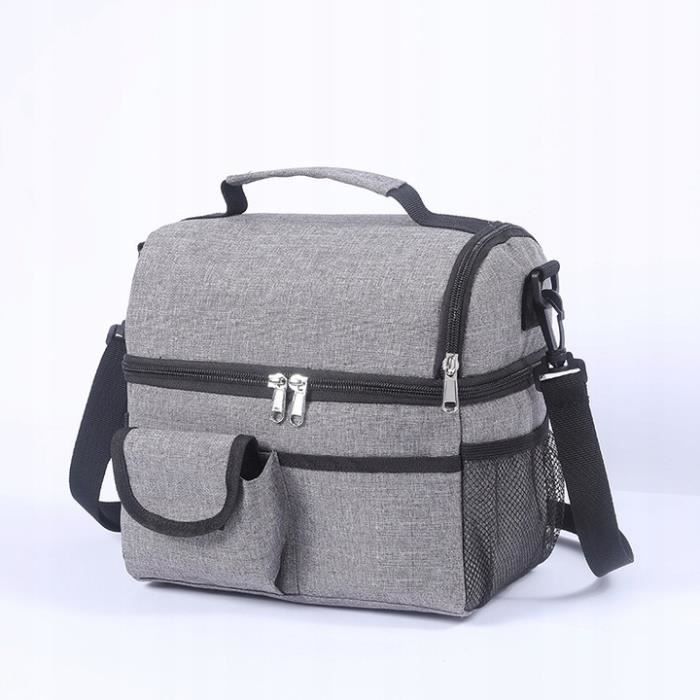 Sac Repas Isotherme Femme 9L Hafmall - 2 Compartiments Imperméable - Bureau École Style Marguerite