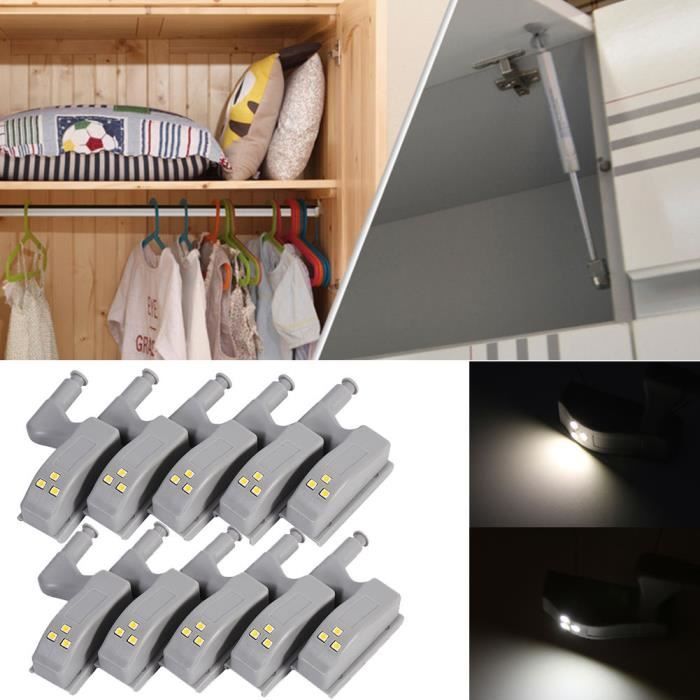 Ampoule DEL armoire placard lampe à batterie Mur Couloir Chambre Nuit Lumières