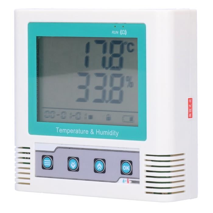 FTVOGUE Enregistreur De Données Température USB - Thermomètre Numérique Laboratoire -30°C à +70°C, 32000 Points