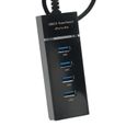 USB 3.0 haute vitesse 4 ports hub super vitesse pour PS4 (S) / PS4 PRO / XBOX ONE (S) / XBOX 360 / PC - NOIR-1