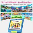 Tablette Enfants 10 Pouces Android 13, 10 Go RAM + 128 Go ROM, 1280x800 HD+ IPS Écran, Caméra 8MP, Contrôle Parental,Google Playstor-1