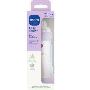 MAM Biberon Easy Active Coloré 330 Ml Ice – Tétine Débit X Ultra-Douce Pour Bébé Actif Dès 6 Mois