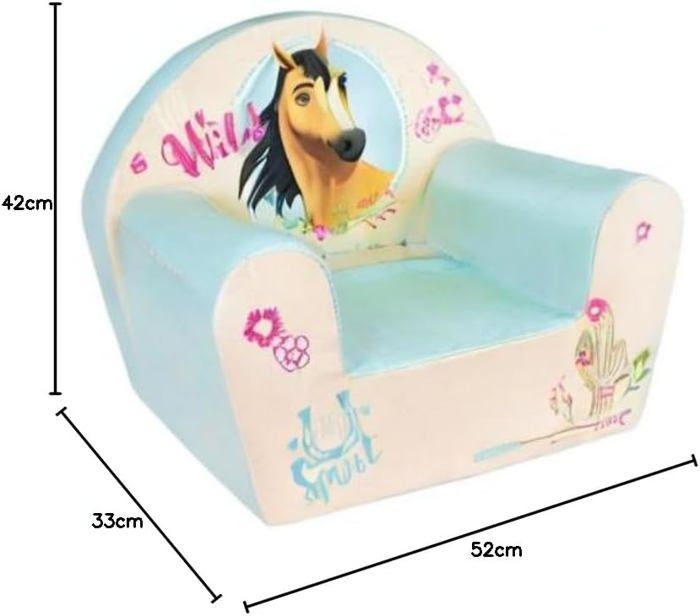 FUN HOUSE Fauteuil Club Enfant Danseuse Ballerine Rose - Origine France Garantie L.52 X P.33 X H.42 Cm