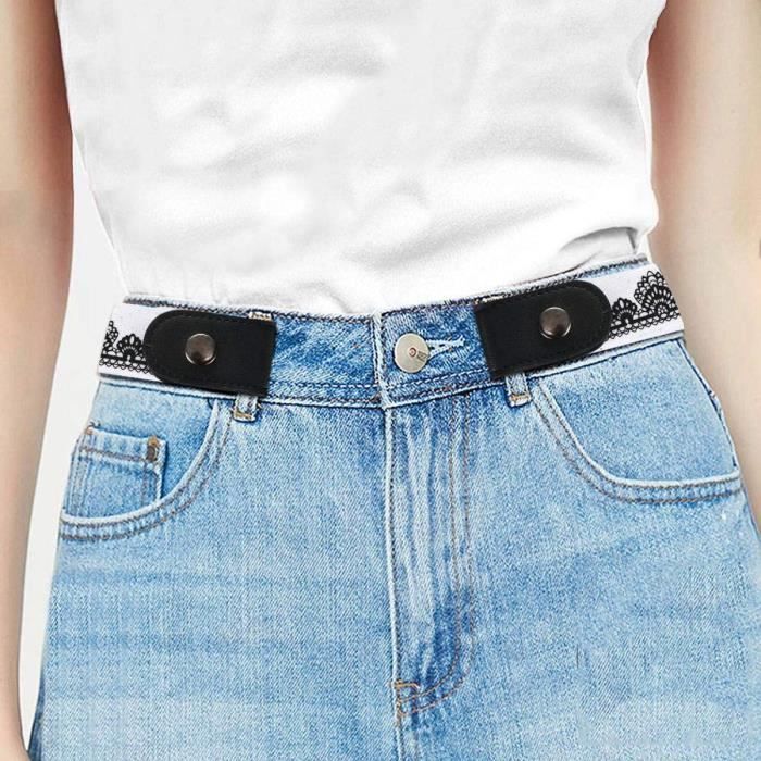 Ceinture Extensible Invisible Pour Femmes - Sans Boucle, Élastique Ajustable Tous Types De Corps