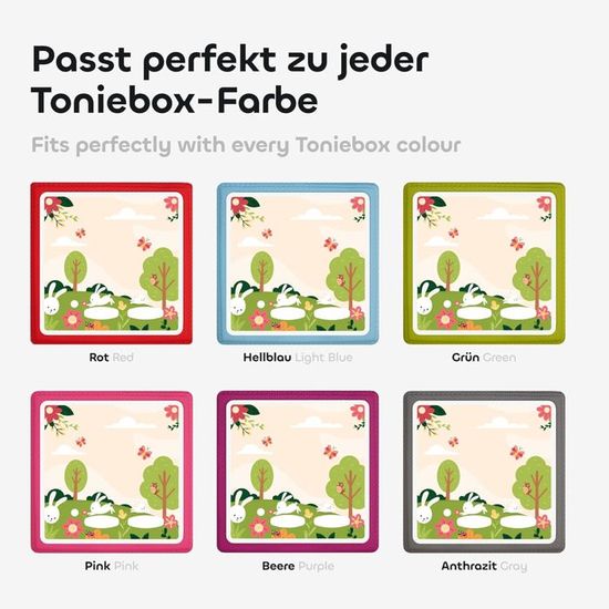 Film De Protection Toniebox - Autocollant Anti-rayures, Compatible Station De Charge, Motifs Animaux, Fabrication Allemagne - 4