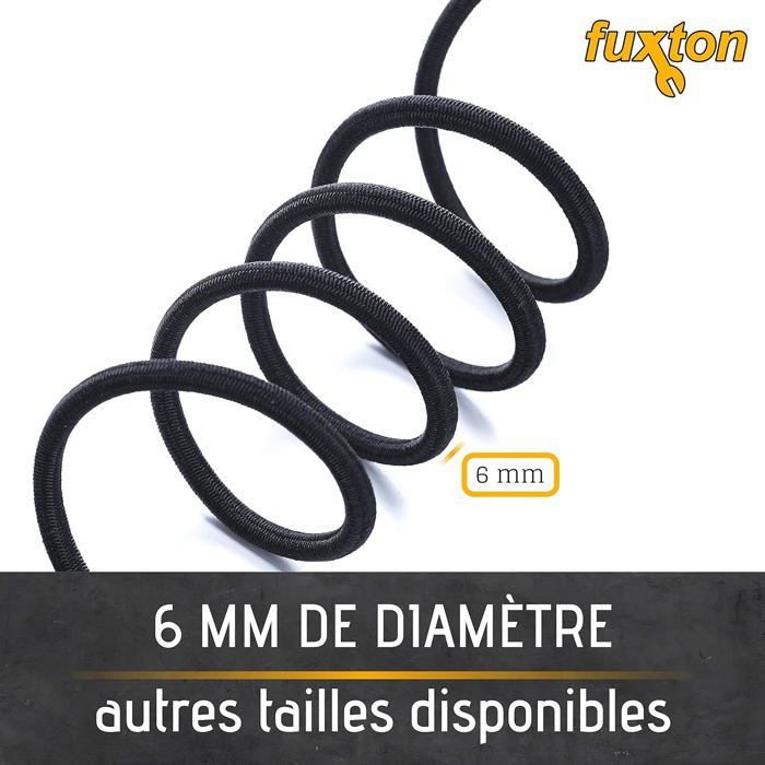 Corde élastique Monoflex Bleue - 6mm, 10 Mètres - Idéale Pour Bâches, Camping Et Loisirs