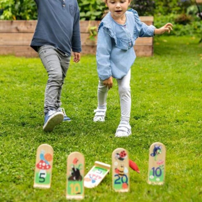 Kubb – Jeu De Quilles En Bois En Plein Air – Dès 6 Ans, Sac De Rangement Inclus