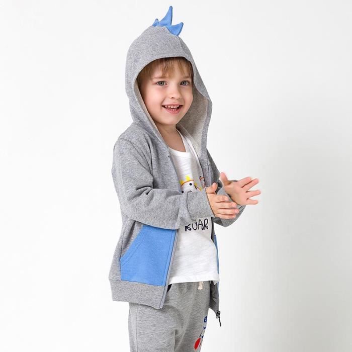 Veste Garçon à Capuche en Coton INSFITY Printemps et Automne
