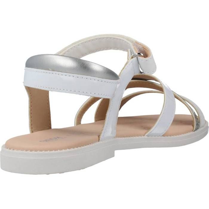 Sandales Geox Fille - Bout Ouvert Scratch - Confort Et Respirabilité
