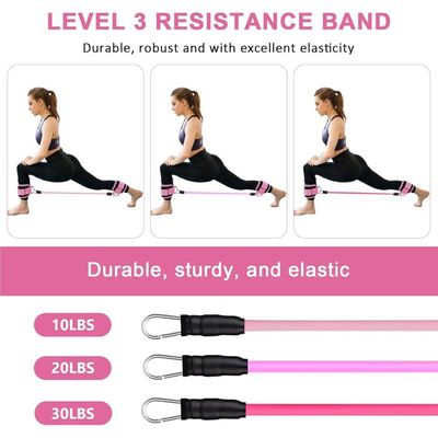 Lot De 11 Bandes De Résistance Avec Ancrage De Porte, Poignées, Sangles De Cheville Pour Entraînement De Résistance, Physiothérapie, Entraînement à Domicile