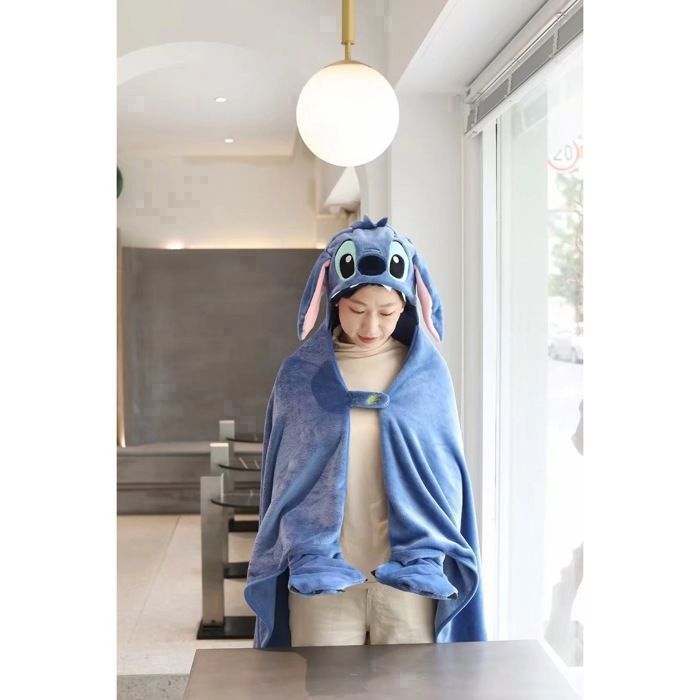 Lilo et Stitch Couverture à Capuche avec Oreilles 3D -Couverture