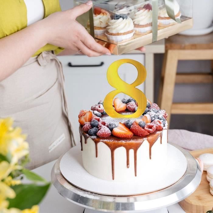 Décoration De Gâteau En Biscuits Pour Anniversaire, 25e Numéro De Travailleurs, Décorations De Fête Pour Filles