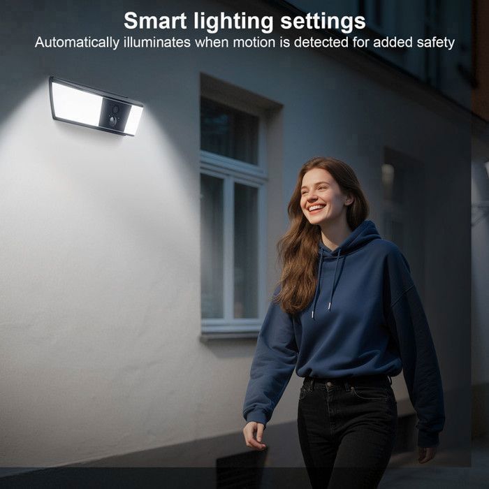 Caméra Surveillance ANRAN Solaire WiFi - 2K, 360°, Détection Humaine - Extérieur Sans Fil - Compatible Alexa