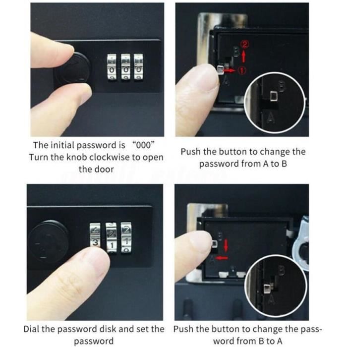 Armoire à clés verrouillable par serrure à code électronique