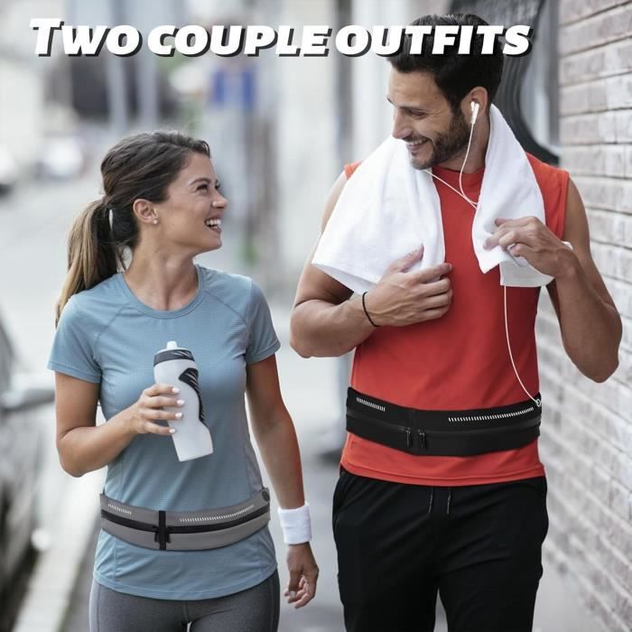 Ceinture de course Femme Sac Banane Lycra léger