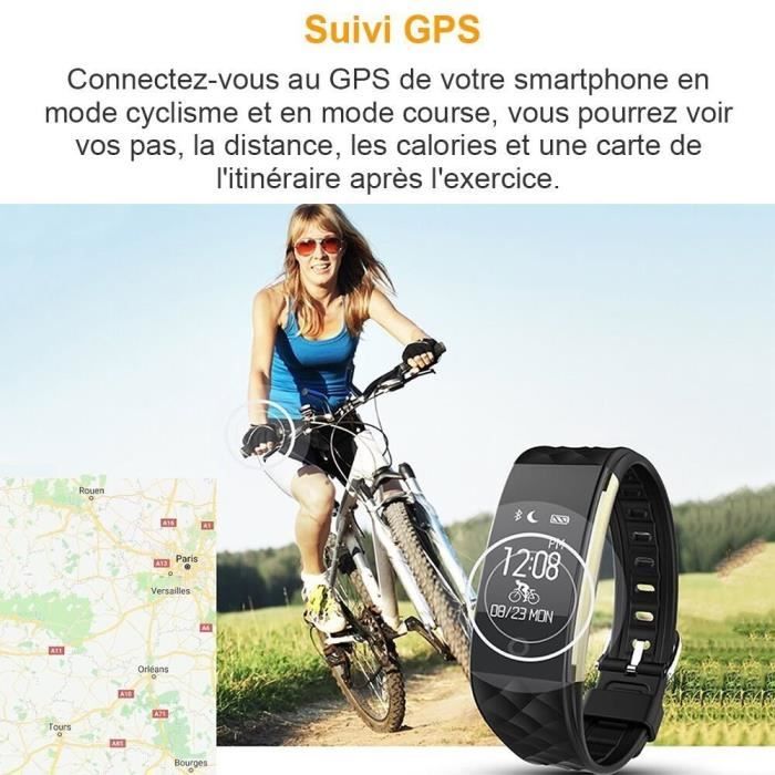 Bracelet connecté vélo deals