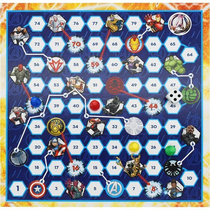 Jeu de plateau Marvel Avengers - Game Compendium - 4 en 1 - CARTAMUNDI ...