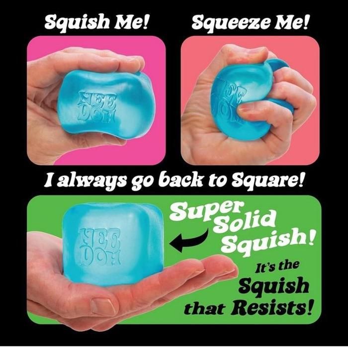 Balle anti-stress Schylling Nice Cube Nee-Doh, jouet sensoriel pour soulager l'anxiété et le stress Couleur aléatoire (1 article) - Jeux - Jouets