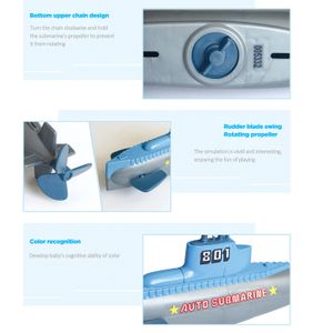 Sous-marin Télécommandé étanche – Simulation, Contrôle Tout Sens, USB Rechargeable, Pour Piscine Ou Aquarium