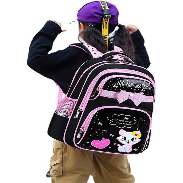 Cartable Fille à Roulettes 16 Pouces Sirène 3 En 1 - Sac Primaire Avec Lunch Box Et Trousse, Pour Filles 5-12 Ans