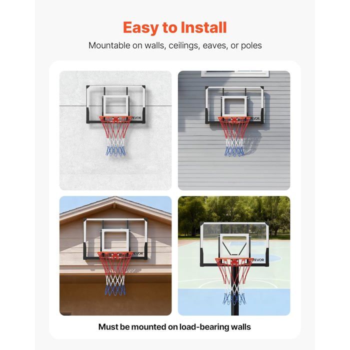 VEVOR Panier de Basket-Ball sur Pied Portable, But de Basketball Mobile, Système de Cerceau, Filet et Panneau en PC de 110 cm pour Basket, Hauteur Réglable 2,45-3,05 m, pour Extérieur Intérieur VEVOR Panier de Basket-Ball sur Pied Portable, But de Basketball Mobile, Système de Cerceau, Filet et Panneau en PC de 110 cm pour Basket, Hauteur Réglable 2,45-3,05 m, pour Extérieur Intérieur