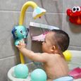 Jouets de bain à pulvérisation d'eau, éléphant électrique, jouets de bain pour enfants bébé salle de bain baignoire robinet douche-0