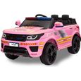 Voiture électrique pour enfant - Kijana - Police Land Rover - Lecteur MP3 - Siège en cuir-0