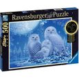 Puzzle Star Line 500 p - Chouettes au clair de lune - Ravensburger - Animaux - Mixte - A partir de 14 ans-0