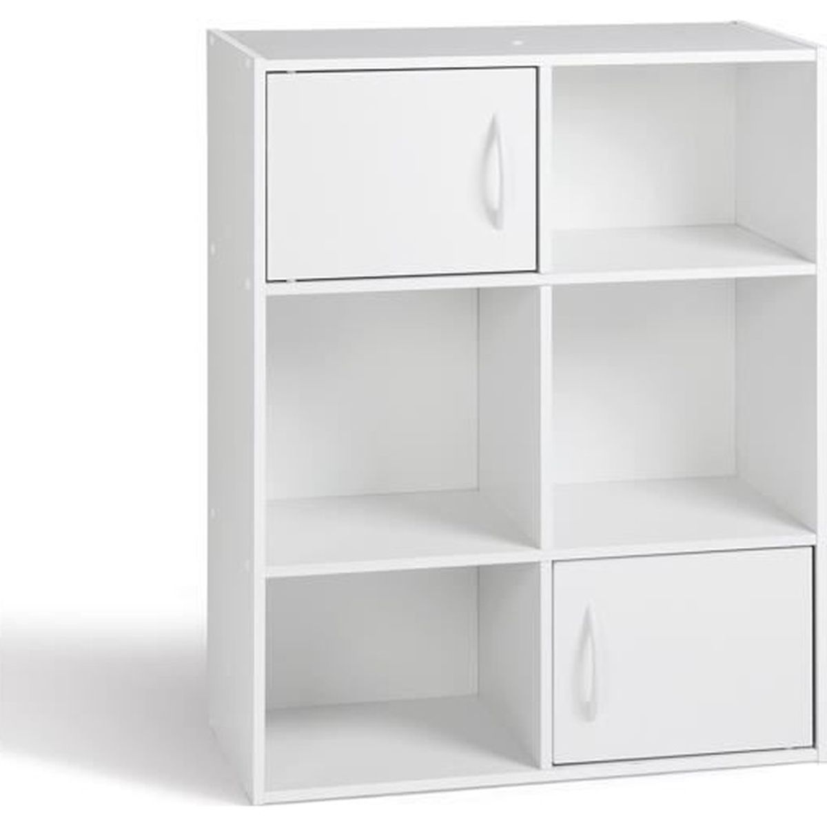 Meuble De Rangement Blanc En Panneaux De Particules 61 5x29 5x80