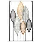 ATMOSPHERA CRÉATEUR D'INTÉRIEUR Déco murale "Feuilles" métal 37x65cm - Atmosphera createur d'interieur