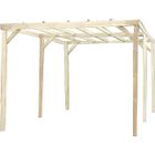 HABRITA Carport autoclavé 15,00m² toit plat sans couverture