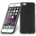 Coque - CADORABO - iPhone 6 PLUS / 6S PLUS - Noir de jais - Design métal brossé - Protection optimale