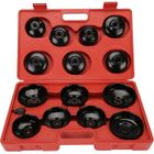 BRAND OCGIG Coffret Cloche pour Filtre à Huile Couvercle Clé de Filtre à Huile 15Pcs