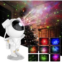 Lampe de projection astronaute - Robot - Ciel étoilé - LED - Avec télécommande et minuteur - Décoration intérieure - Pour Noël A313