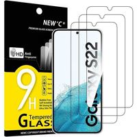Lot de 3, Verre Trempé pour Samsung Galaxy S22 5G, Film Protection écran - Anti Rayures - sans Bulles d'air -Ultra Résistant