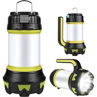 Lanterne LED Rechargeable,USB Rechargeable LED Camping Lantern Lampe Torche 360° Eclairage 6 Modes, IP65 Etanche Portable Suspendue