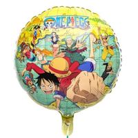 Ballon aluminium Manga Anniversaire One Piece 43 cm - CHAKS - Multicolore - Licence officielle - Mixte