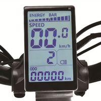 Écran LCD de vélo, écran de panneau LCD M5, universel pour écran de panneau LCD M5 de vélo - Noir