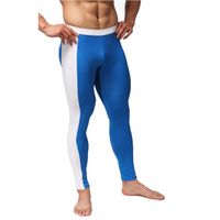 Pantalon de jogging moulant pour homme - Bleu - Fitness - Taille élastique