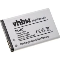 vhbw Batterie Li-Ion 600mAh (3,7 Volt) pour Doro PhoneEasy 5517, 6030, 6031, 6521, 6526, 6530 tÃ©lÃ©phone