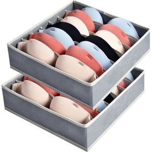 Acheter Organisateur de placard pliant, boîtes de rangement pour culottes et chaussettes, garde-robe pour vêtements, sous-vêtements, tiroirs, boîtes de séparation pour vêtements